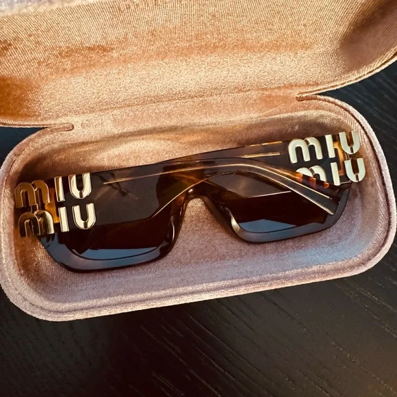 Miu Miu Brown Sunglasses - Picture 3 of 5